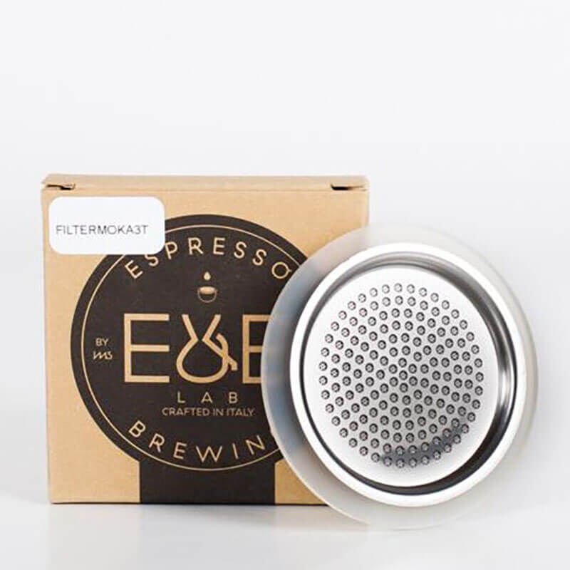 E&B Lab Mokapot Paslanmaz Çelik Filtre, 3T-3 Cup