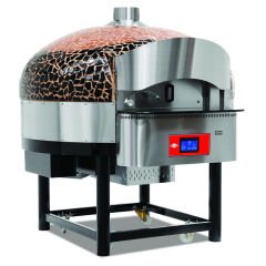 Empero Gazlı Döner Tabanlı Pizza Fırını, Dijital, 30 cm 130 Pizza/Saat Kapasiteli, Kahverengi Siyah